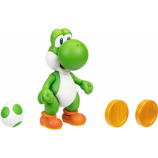 FIGURA YOSHI GOLD SUPER MARIO BROS 10CM image 1