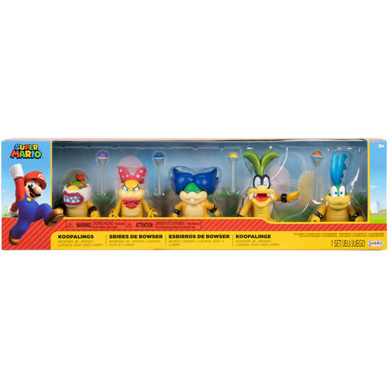 BLISTER 5 FIGURAS KOOPALINGS SUPER MARIO BROS 6,5CM image 0