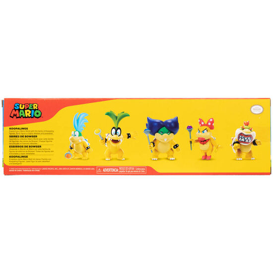BLISTER 5 FIGURAS KOOPALINGS SUPER MARIO BROS 6,5CM image 1