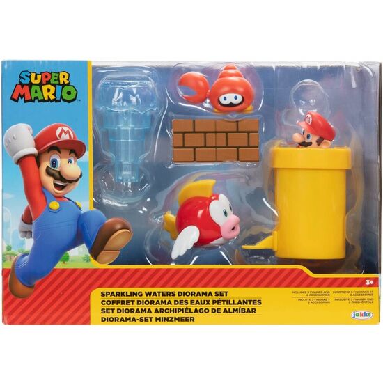 BLISTER DIORAMA SPARKLING WATERS SUPER MARIO BROS 6CM image 1