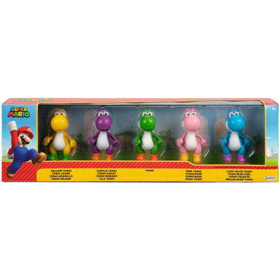 BLISTER 5 FIGURAS YOSHI SUPER MARIO BROS 6,5CM image 0