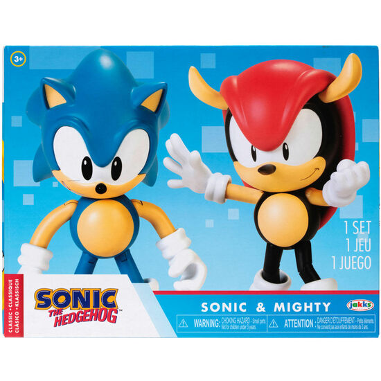 SET FIGURAS SONIC & MIGHTY SONIC THE HEDGEHOG 10CM image 0