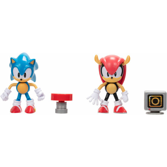 SET FIGURAS SONIC & MIGHTY SONIC THE HEDGEHOG 10CM image 1