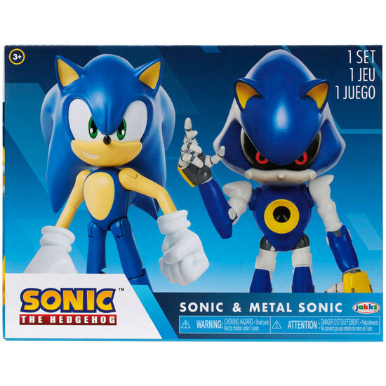 SET FIGURAS SONIC & METAL SONIC - SONIC THE HEDGEHOG 10CM image 0