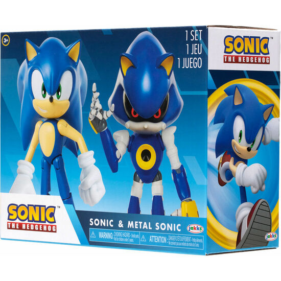 SET FIGURAS SONIC & METAL SONIC - SONIC THE HEDGEHOG 10CM image 1