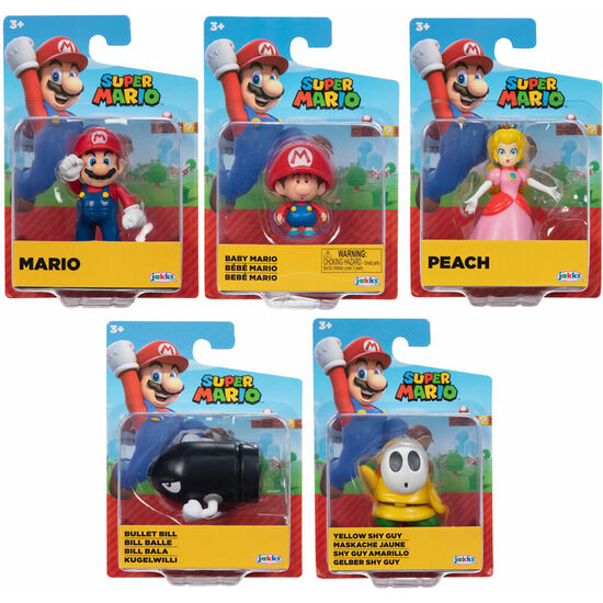 PACK 8 FIGURAS SUPER MARIO WAVE 38 SUPER MARIO BROS 6,5CM SURTIDO image 0