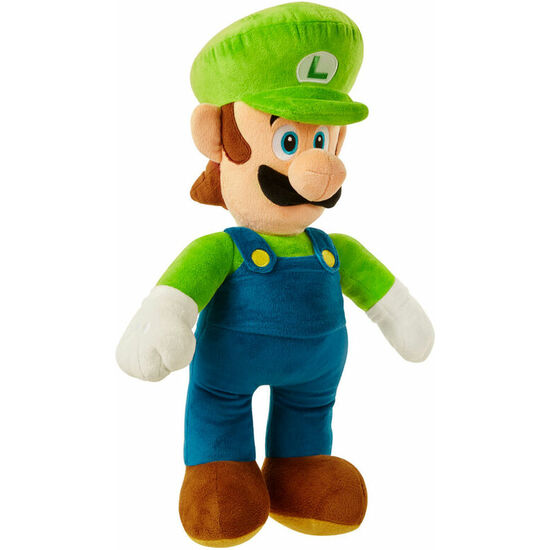 PELUCHE JUMBO LUIGI SUPER MARIO NINTENDO 50CM image 1