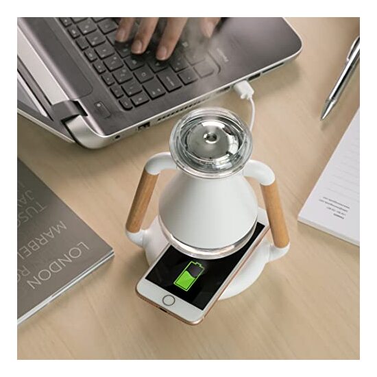 HUMIDIFICADOR DIFUSOR DE AROMAS Y CARGADOR INALÁMBRICO 3 EN 1 MISVOLT INNOVAGOODS image 2