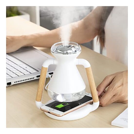 HUMIDIFICADOR DIFUSOR DE AROMAS Y CARGADOR INALÁMBRICO 3 EN 1 MISVOLT INNOVAGOODS image 4