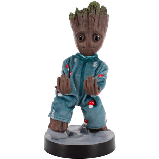 CABLE GUY SOPORTE SUJECION GROOT EN PIJAMA GUARDIANES DE LA GALAXIA MARVEL 20CM image 0