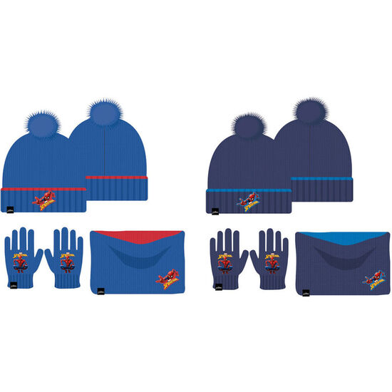 CONJUNTO GORRO GUANTES BRAGA CUELLO SPIDERMAN MARVEL INFANTIL image 0
