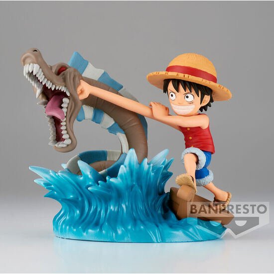 FIGURA MONKEY D LUFFY VS LOCAL SEA MONSTER LOG STORIES ONE PIECE 7CM image 0