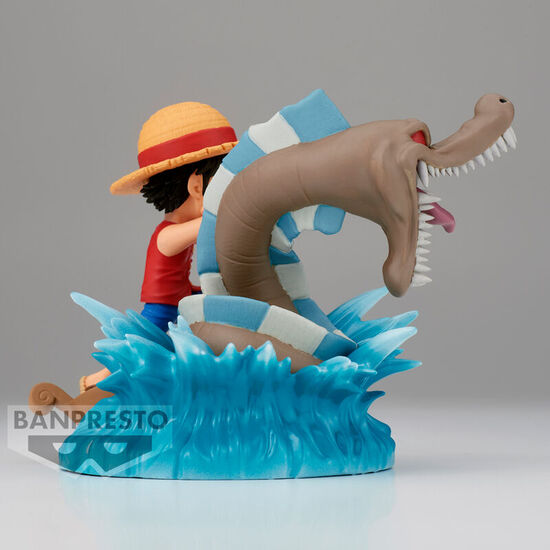 FIGURA MONKEY D LUFFY VS LOCAL SEA MONSTER LOG STORIES ONE PIECE 7CM image 1