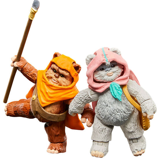 FIGURAS WICKET W WARRICK & KNEESAA EWOKS STAR WARS 9CM image 1