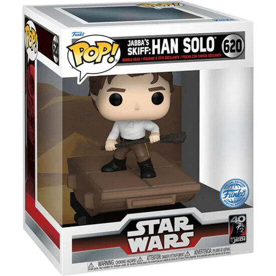 FIGURA POP DELUXE STAR WARS JABBA SKIFF HAN SOLO EXCLUSIVE image 1