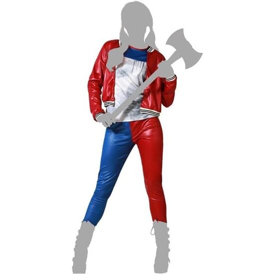 DISFRAZ ARLEQUIN AZUL CONJUNTO MUJER ADULTO Talla - TALLA M-L image 4