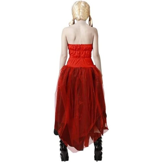 DISFRAZ ARLEQUIN ROJO VESTIDO MUJER ADULTO Talla - TALLA M-L image 2