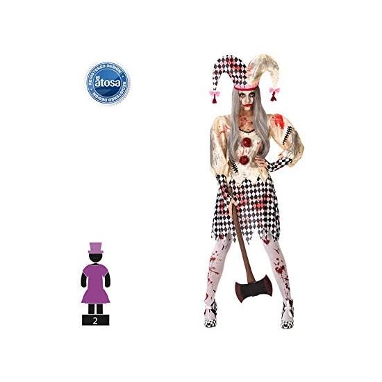 DISFRAZ ARLEQUIN SANGRIENTO MUJER Talla - TALLA XS-S image 1