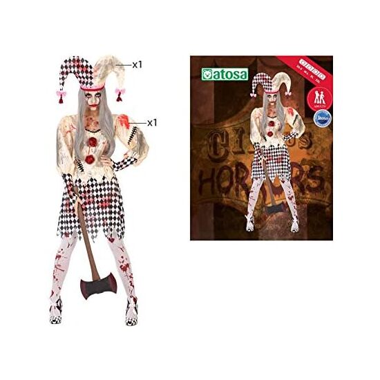 DISFRAZ ARLEQUIN SANGRIENTO MUJER Talla - TALLA XS-S image 2