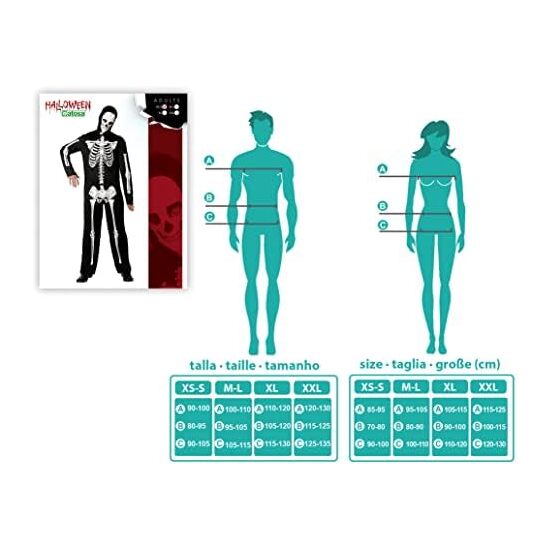 DISFRAZ ESQUELETO ADULTO Talla - TALLA XXL image 4