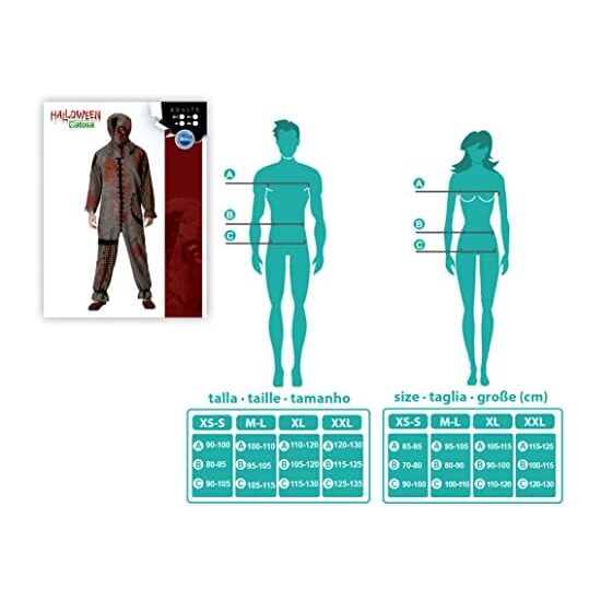 DISFRAZ MUÑECO VUDÚ DE TRAPO HOMBRE ADULTO Talla - TALLA XL image 4