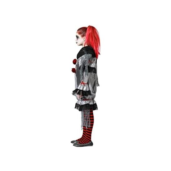 DISFRAZ PAYASO GRIS NIÑA INFANTIL Talla - 10/12 AÑOS image 2