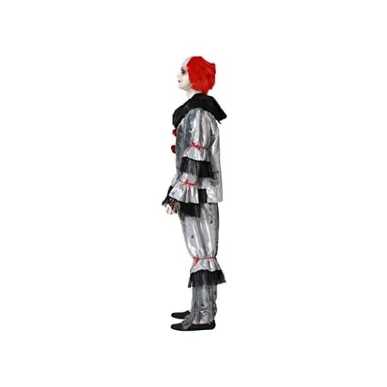 DISFRAZ PAYASO MACABRO GRIS ADULTO Talla - TALLA XXL image 2