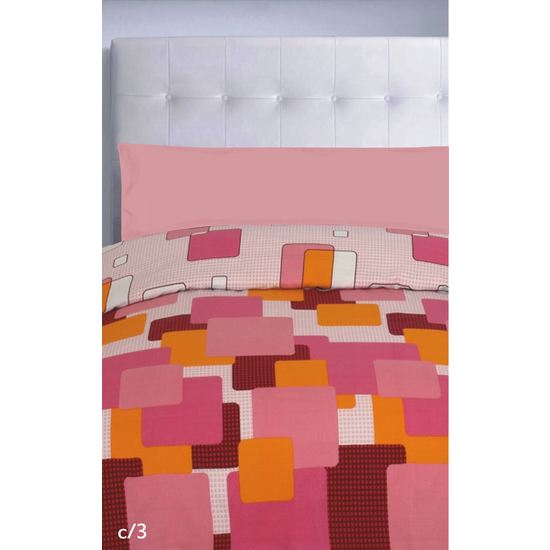 JUEGO FUNDA NÓRDICA ESTAMPADO OPAL 150 CM ROSA image 0