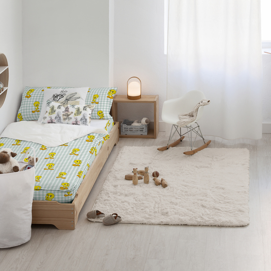 SACO NÓRDICO 100% ALGODÓN MODELO TWEETY VICHY PARA CAMA DE 90 ( 90X200 CM.) image 2