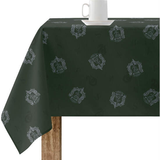 MANTEL RESINADO (TACTO PLASTIFICADO) ANTIMANCHAS MODELO SLYTHERIN SHIELD image 0