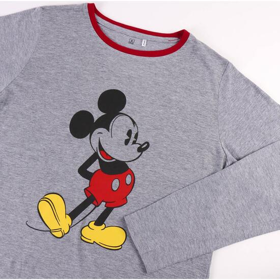 PIJAMA LARGO SINGLE JERSEY MICKEY GRAY image 2