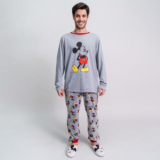 PIJAMA LARGO SINGLE JERSEY MICKEY GRAY image 3