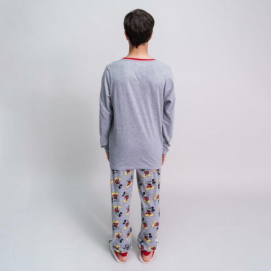 PIJAMA LARGO SINGLE JERSEY MICKEY GRAY image 4