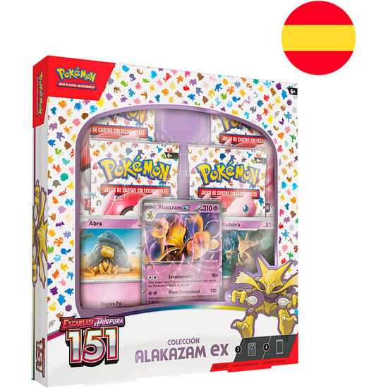 BLISTER JUEGO CARTAS COLECCIONABLES ALAKAZAN EX 151 ESCARLATA Y PURPURA POKEMON ESPAÑOL image 0