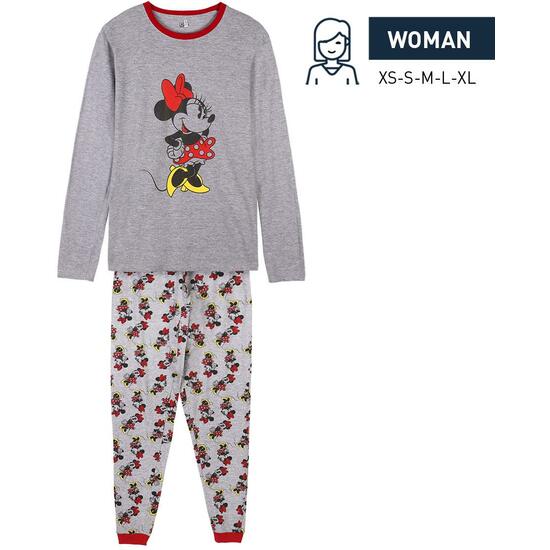 PIJAMA LARGO SINGLE JERSEY MINNIE GRAY image 0