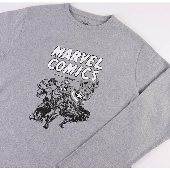 PIJAMA LARGO SINGLE JERSEY MARVEL GRAY image 2