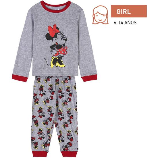 PIJAMA LARGO SINGLE JERSEY MINNIE GRAY image 0