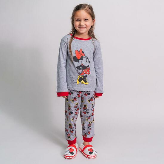 PIJAMA LARGO SINGLE JERSEY MINNIE GRAY image 3