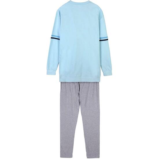 PIJAMA LARGO SINGLE JERSEY STITCH LIGHT BLUE image 1