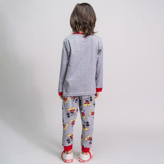 PIJAMA LARGO SINGLE JERSEY MICKEY GRAY image 4