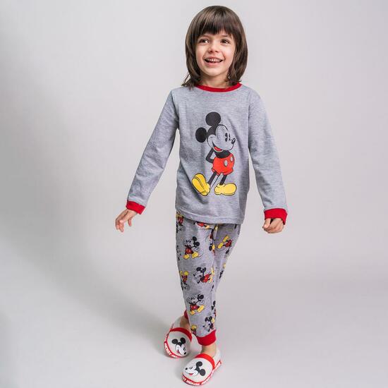 PIJAMA LARGO SINGLE JERSEY MICKEY GRAY image 3