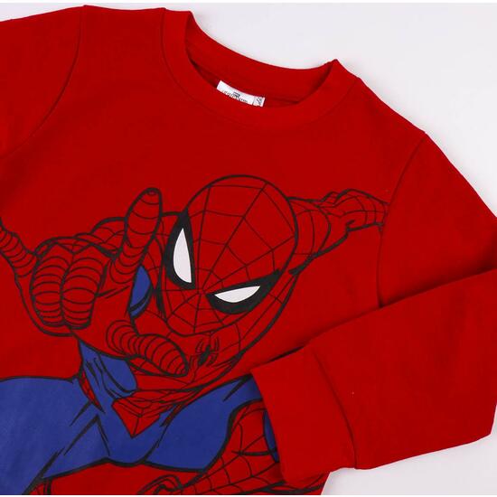 CHANDAL COTTON BRUSHED SPIDERMAN RED image 2