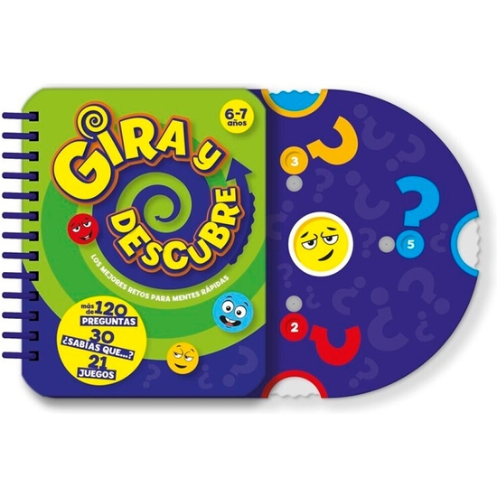 LIBRO JUEGO EDUCATIVO GIRA Y DESCUBRE 6-7 AÑOS image 0