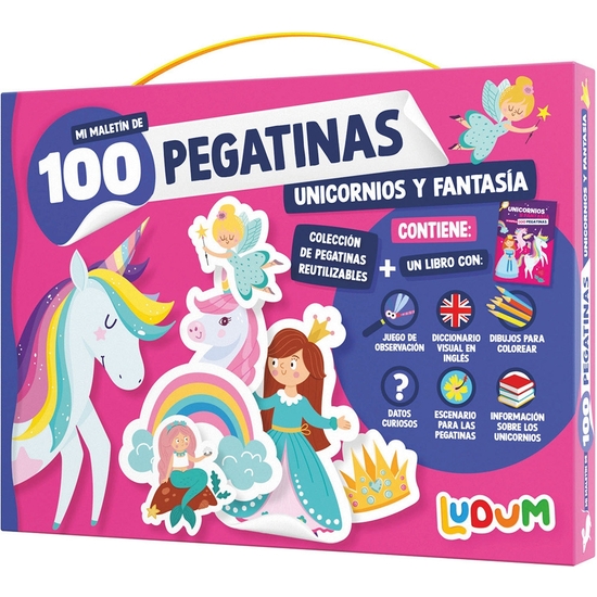 MALETÍN 100 PEGATINAS UNICRONIO Y MUNDO FANTÁSTICO image 0