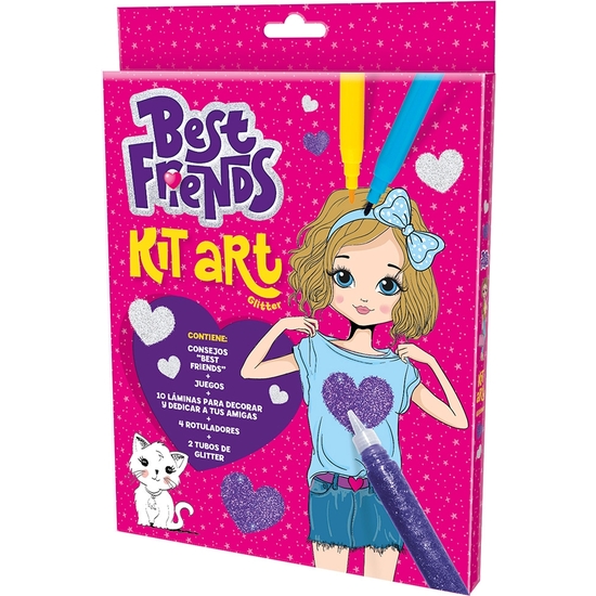 KIT CREATIVO ART BEST FRIENDS PEN GLITTER image 0