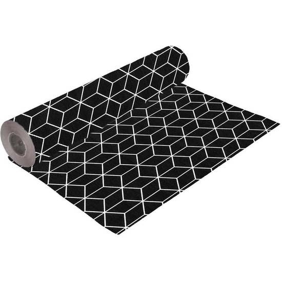 BOBINA PAPEL REGALO 62 CM 95 MTS. NEGRO ROMBOS image 0