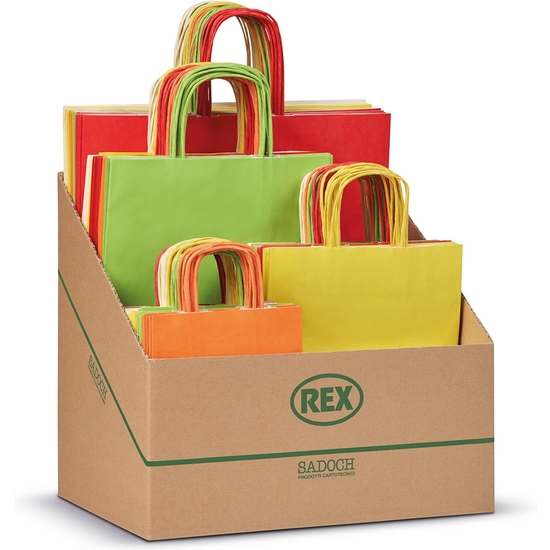 EXPOSITOR 100 BOLSAS DE REGALO 4 TAMAÑOS SURTIDOS image 0
