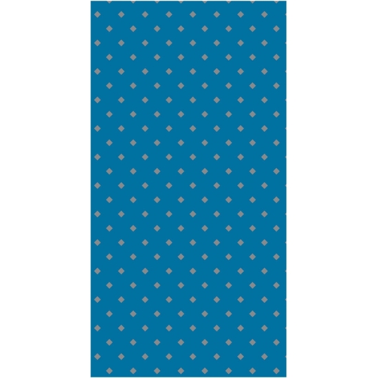 BOBINA PAPEL REGALO 31 CM 95 MTS. AZUL ROMBOS PLATA image 1