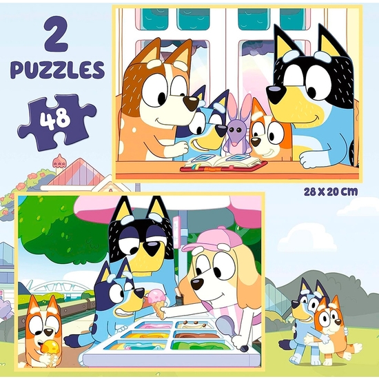 BLUEY PUZZLE MALETA 48 PIEZAS image 2