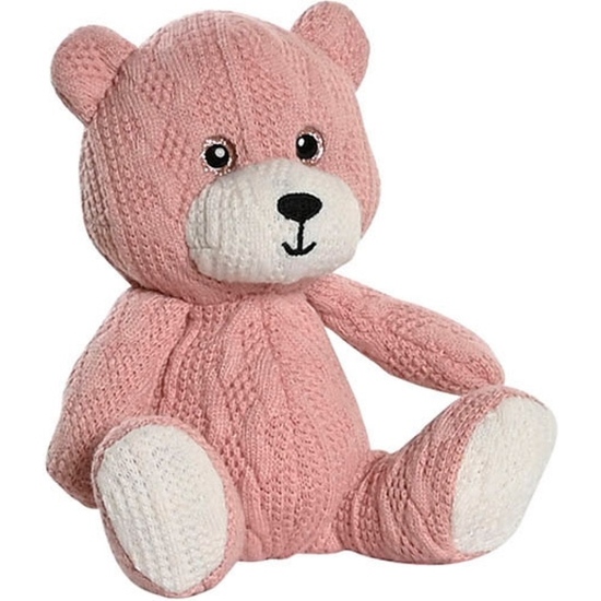 OSO PELUCHE TRICOTADO LANA 14X10 CM 4 COLORES image 0